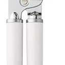 KitchenAid Classic Multifunction Can Opener and Bottle Opener Easy to Use, Razor Sharp Stainless Steel Cutting Wheel, Soft Ergonomic Handles, White (8.34-Inch)