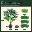 Der Rose 28" Fake Palm Tree Large Artificial Potted Plants Indoor for Home Porch Patio Living Room Bathroom Outdoor Decor