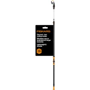 Fiskars 7–13 ft Extendable Tree Pruner, Telescoping Pole Pruner with 2 Cutting Modes for Fast & Powerful Cuts, Long Reach Tree Trimmer for High Branches & Tall Trees, Rotating Head, Garden & Yard Care