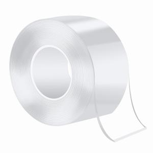 Caulk Strip PMMA Self Adhesive Waterproof Repair Tape for Bathtub Bathroom Shower Toilet Kitchen and Wall Sealing (49/ 25 Inch Width x 33Feet Length, Transparent)