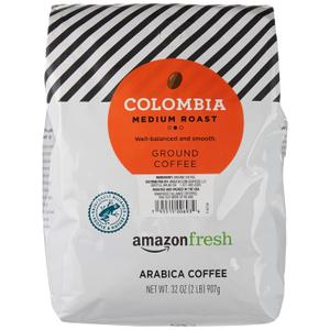 Amazon Fresh, Colombia Ground Coffee, Medium Roast, 32 Oz (EXP 06/08/27)