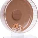 Niteangel Super-Silent Hamster Exercise Wheels: - Quiet Spinner Hamster Running Wheels with Adjustable Stand for Hamsters Gerbils Mice Or Other Small Animals (M, Brown)