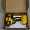 Cordless Impact Wrench for DeWalt Battery, 500Nm (369Ft-Lbs) 1/2" & 1/4" Brushless Impact Gun, 2-Speed High Torque Power Tool for Tire Removal, Rusted Bolts, Car Maintenance(No Battery)