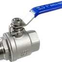 1" Male to Female Thread Full Port Ball Valves NPT 304 Stainless Steel for Water Oil Gas WOG1000