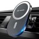 andobil Upgraded for Magsafe Car Mount Pro [Strongest Magnet, Big Phone Friendly] 360° Rotation Magnetic Phone Holder for Car Vent for iPhone 17 Pro Max 16/15/14/13/12 Samsung S25/S24 (Carbon Fiber)