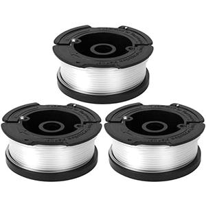 GreatBuddy 2 Pack AF-100 Weed Eater String Compatible with Black Decker Wacker String Trimmer Line, 30ft, 0.065 Inch