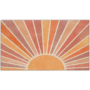 Nogrit Welcome Mat Outdoor Doormat Outdoor Entrance Boho Welcome Mats for Front Door Doormat 17x30 Indoor Entrance Mats for Front Door Front Door Mat Outside Entrance (Non Slip Pvc - Sun)