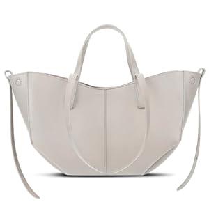 Juoxeepy Work Bag Faux Leather Tote Bag for Women Trendy Handbag Purse Fall Shoulder Bag with Magnetic Closure (Black Large)
