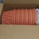 Sungmor Wall Hanging Planters,11.5 Inch Hanging Flower Pots for Railing Fence - Indoor Outdoor Balcony Wall Hanging Basket, Plastic Plant Pot Container - Half Round & 6PC Pack & Brick Red