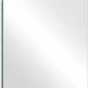 14 x 12 inch Glass Wall Mirror Tile Self Adhesive Frameless High Clear Mirror Sheet for Wall, Home Gym, Door, Bathroom, Bedroom Decor