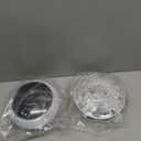 Floating Pool Lights Solar Powered, 7.6 Inch RGB Upper& Lower Color Changing Solar Pool Lights that Float with Dynamic Lighting Effects, IP68 Waterproof Swimming Pools Light for Party Decor(2) (White)