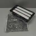 Engine+Cabin Air Filters Fit for (All Only Gas, Not Hybrid) Honda Civic L4 1.5L 2016-2021, CR-V CRV L4 1.5L 2017-2022 Engine Air Filter Replace Air Filter for My Car # CF11182 CA12050