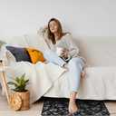 2 x Grounding Mat Set for Better Sleep, 23.6x35.4 Inch Grounding Pad with 15 Ft Grounding Cord, Reduces Insomnia Anxiety Pain, Yoga Pad Pet Pad Foot Mat, black