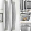 Refrigerator Door Handle Covers, Set of 5, Performance Appliance Handle Covers, Non-Slip Fridge Door Handle Covers, Keep Your Kitchen Clean, Microwave Oven Dishwasher door Handle Protectors(Gray)