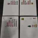 50 Pcs Funny Christmas Cards Humorous Christmas Wishes Greeting Cards Bulk Assorted Xmas Sarcastic Blank Notecard with Envelope and Sticker for Xmas Holiday Gift Supply