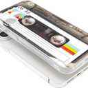 FAteamll Case for iPhone 15 Pro Max Matte Finish Heavy Duty Soft Back Cover with Reinforced Corners TPU Soft Bumper Retro Cassette Tape Case Compatible with iPhone 15 Pro Max