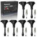 RANSOTO Ignition Coil Pack & 1406 Iridium Spark Plug Compatible with 2007-2020 Nissan Maxima Murano Altima Infiniti EX35 FX35 G25 G35 Q50 QX60 3.5L Replaces UF550 Set of 6