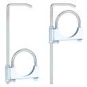 2 Pcs Universal Exhaust Clamp with Hanger - Heavy-Duty Steel for Exhaust Pipes, Car & Truck Muffler Systems (4 inches)