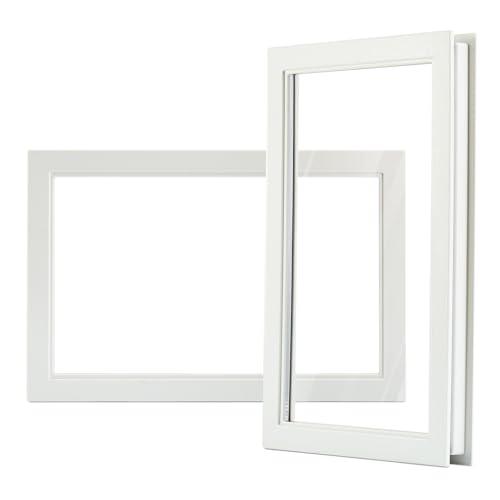 Veri Beond 4 Pack Vinyl-Framed Garage Door Window- UV-Resistant Organic Glass Panels Garage Door Window Inserts, Easy DIY Installation for Garage/Barn/Shed Doors - Weatherproof