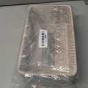 Rattan Tissue Box Cover Natural Woven Facial Napkin Holder Rectangular 10 x 6.1 x 4.1 Inch (White)
