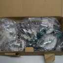 Brightever Jumbo C9 Outdoor Christmas Decorations, 8FT Waterproof Plug-in Pathway Lights Connectable, 5 Large C70 Jumbo Light Bulbs with Built-in Mini Christmas Tree in Snowy Landscape, Multicolored