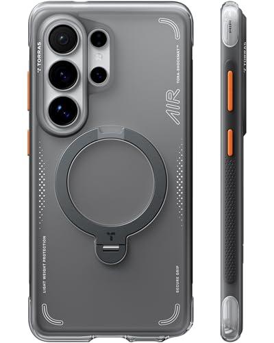 TORRAS Ostand Q3 Air for Samsung Galaxy S26 Ultra Case with 360 Magnetic Stand, Fit for MagSafe, Airbag Cushion, Mil-Grade Drop Tested, Shockproof Phone Case for S26 Ultra 6.9", Shadow Black