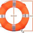 Lifebuoy Set 20Inch Life Preserver Ring and Water Floating Lifesaving Rope 98.4FT,Swim Foam Buoy,Swimming Pool Safety Throwing Ring with Perimeter Rope,Throwable Flotation Device