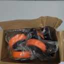 Caster Wheels, Heavy Duty 4 Inch Casters Set of 4, Locking Swivel Casters Wheels for Cart, Furniture and Workbench, Orange