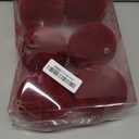 Senjie 3.15inch Christmas Tree Ornaments Velvet Balls,18PCS Flocked Decoration Balls Ornaments Sets for Christmas 2025 Red