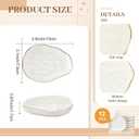 Shappy 12 Pcs Ceramic Jewelry Tray 4.5 in Ring Dish Bulk Decorative Trinket Dish for Bridal Christmas Birthdays Gifts