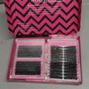 MilyBest 4 Styles Lash Clusters Kit 864Pcs Eyelash Clusters Lash Kit Volume Lashes Clusters D Curl DIY Individual False Eyelashes with 2 Bond&Seal Wispy Bulk Cluster Eyelash Extensions Kit De Pestaas