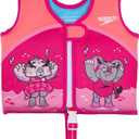 Speedo Kids' Begin to Swim Flotation Classic Life Vest UPF 50 (Medium, Azure Cool Penguin)