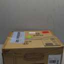 LEDIARY 20" Caged Ceiling Fan with Light, Small Flush Mount Ceiling Fan with App&Remote, Low Profile Bladeless Ceiling Fan for Bedroom, Kitchen, Dining Room-Black