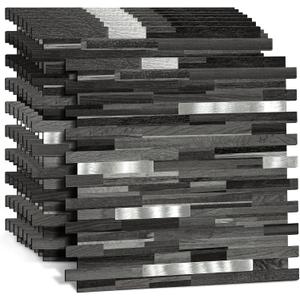 10 Pieces Peel and Stick PVC Mosaic Backsplash,for Kitchen Backsplash,Etc
