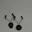 DLP Tactical Helmet ARC Rail Adaptor Set  Compatible with 3M Peltor ComTac Headsets  Fits Fast ACH MICH Crye AirFrame Helmets  Rotating Mount Earmuff Adapter Improves Comfort No Mods (Black)