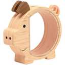 Kids Money Bank 9x8x3 Cute Pig-Shaped Wooden Saving Box, Unbreakable Money Jar for Kids & Adults, Creative Gift