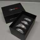 KitsPro 2.2Inch 56MM Wheel Center Caps, Pack of 4 (Silver, Outer 56MM, Inner 53MM)