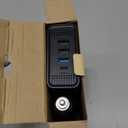 200W 7-in-1 Car Power Inverter DC 12V to 110V AC with PD 27W USB-C & QC 3.0, Dual AC Outlet Car Plug Adapter for Vehicles, LED Voltage Display, Quiet Cooling Fan for Laptop CPAP Road Trip Camping (Gray)