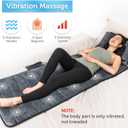 COMFIER Full Body Massage Mat with Movable Neck Pillow, Back Massager with 10 Vibrating Motors & 4 Heat Level, Back Massage Pad, Mothers Day Gifts for Mom