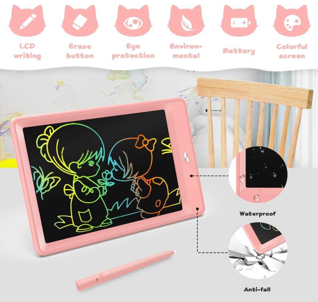 Colorful LCD Writing Tablet 2 Pack