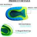 1 Pair Kids Heel Cups for Heel Pain Sport Shock Absorbing Gel Heel Inserts for Kid's with Sensitive Heels, Heel Spurs, Plantar Fasciitis, or Ankle Pain (Kid's Size 3.5-6.5 / Women 4.5-7.5)