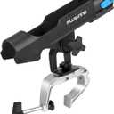 PLUSINNO Rod Holders for Fishing Boat Adjustable Pole Rod Holder | Universal Fit Most Fishing Rod, with Rod Protective Strap, Large Clamp Opening 360°, Horizontal Vertical Compatible