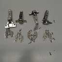 Ravinte 2 Pair 4 Packs Full Overlay Cabinet Door Hinges for Face Frame Cabinet,105 Degree Adjustable Concealed Kitchen Cabinet Hinges Soft Close