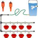 Complete Set Pipeline Automatic Chicken Watering System, 1/2" PVC Tee Fittings & PVC Pipe & Garden Hose, Chicken Water Cups, Poultry Waterer, Automatic Chicken Waterer, Chicken Nipple Waterer