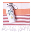 Casaverse Turkish Beach Towel, 100% Cotton Quick Dry Sand Free Beach Towels, Travel Turkish Towel