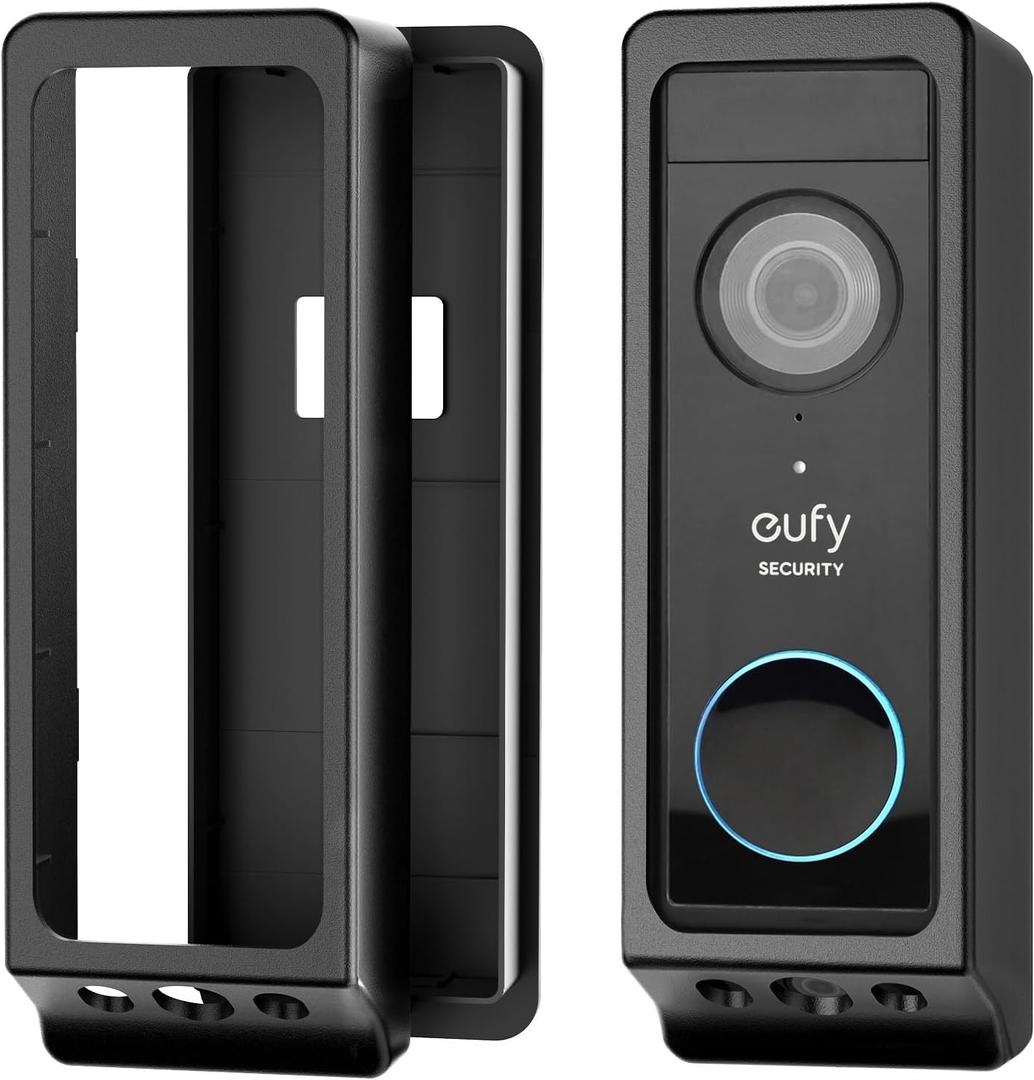 Adhesive Door Mount Compatible with Eufy Doorbell E340/Wyze Duo Cam Doorbell, No-Drill Mounting Bracket for Eufy E340, Not Blocking Doorbell Sensor, Apartment Door Bell Kits for Wyze Doorbell Camera