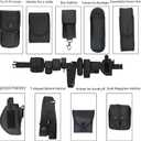 10 in 1 Police Utility Belt Tactical Security Guard Duty Belt Versatile Military Modular Equipment System Molded Duty Belt Set for Law Enforcement
