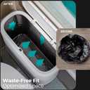 CTIME Small Bathroom Trash Can - Bathroom Garbage Can with Lid and Odor-Lock Seal | Waterproof - OneTouch Press for RV, Kitchen, Office (3 Gal)