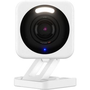 WYZE Cam v4, 2.5K QHD WiFi Indoor/Outdoor Smart Home Security Camera, Pet/Baby Monitor, Motion Activated Spotlight/Siren, Color Night Vision, 2-Way Audio, Works with Alexa & Google (White)