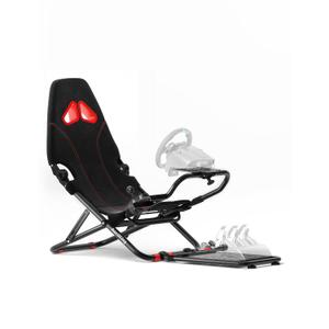 RACGTING Racing Simulator Cockpit for G920 G29 G923, Foldable Racing Simulator for Thrustmaster T248X T248 T300 T150 458 TX Xbox PS5 PS4 PC (Black)